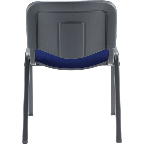 Office Hippo Heavy Duty Stackable Reception Chair, Black Frame, Fabric, Royal Blue 1