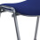 Office Hippo Heavy Duty Stackable Reception Chair, Black Frame, Fabric, Royal Blue 6