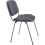 Office Hippo Heavy Duty Stackable Reception Chair, Black Frame, Fabric, Charcoal 5