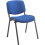 Office Hippo Heavy Duty Stackable Reception Chair, Black Frame, Fabric, Royal Blue 1