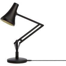 Anglepoise 90 Mini, Anodised brushed aluminium finish, Carbon Black