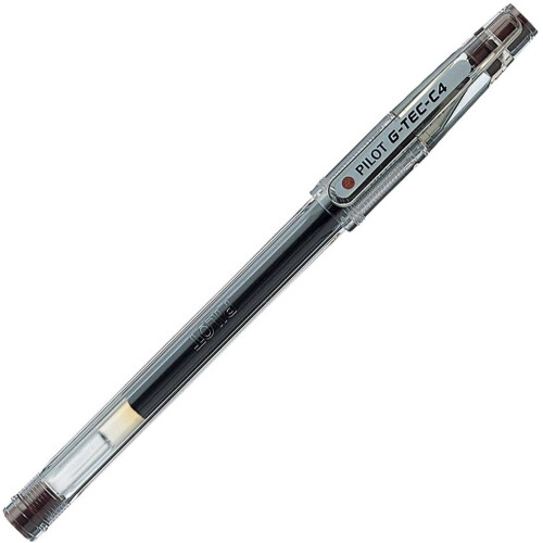 Pilot Pilot G - Tec C4 Gel Microtip Rollerball 0.4 mm  - Brown (Pack of 12)