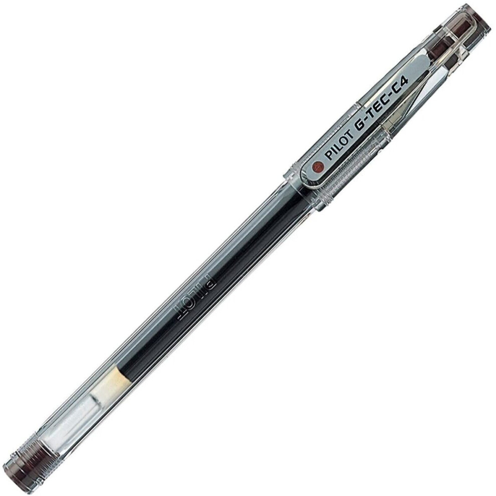 Pilot G - Tec C4 Gel Microtip Rollerball 0.4 mm  - Brown (Pack of 12)