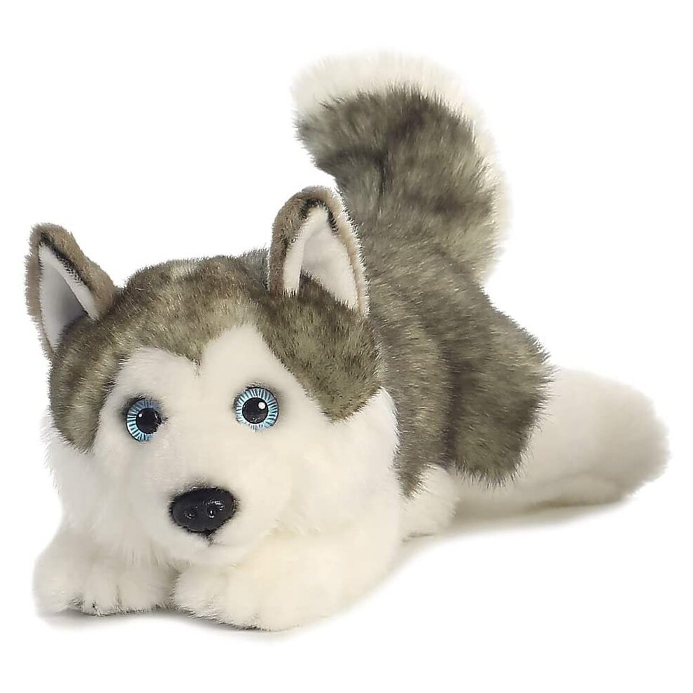 AURORA, 26263, MiYoni Husky Lying, 11In, Soft Toy, Grey