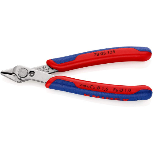 Knipex KNIPEX 78 03 125 Electronic Super Knips with multi-component grips 125 mm 1