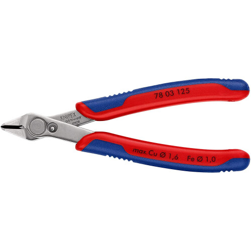 Knipex KNIPEX 78 03 125 Electronic Super Knips with multi-component grips 125 mm