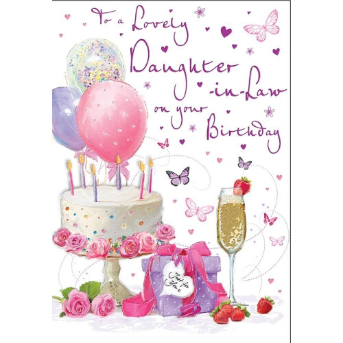 Birthday Card Daughter in Law - 9 x 6 inches - Regal Publishing on OnBuy