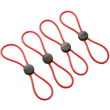 KUHN RIKON 21084 Slider Ties, Set of 4, Silicone, Red