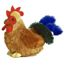 AURORA World 31305 Mini Flopsies Cockerel, Stuffed Plush Toy, Multi-Colour - Plush Soft Toy