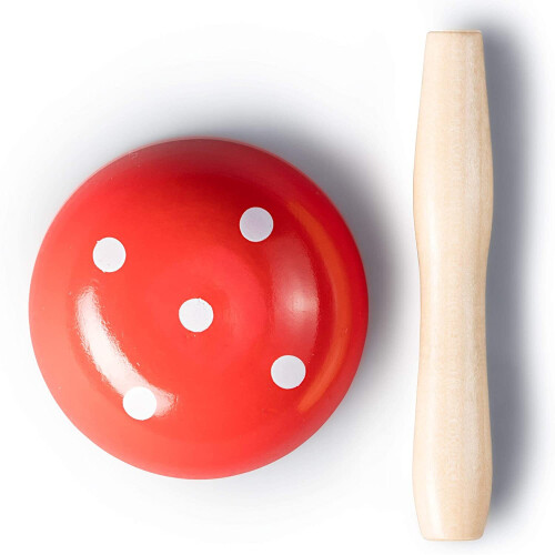 Prym Prym Darning Mushroom, Wood, Red, 60mm 1