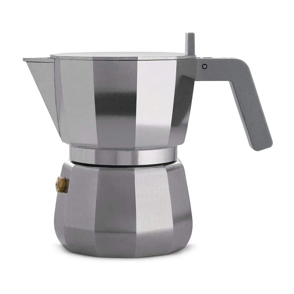 Alessi Dc06/3 Espresso Coffee Maker, Aluminium Grey