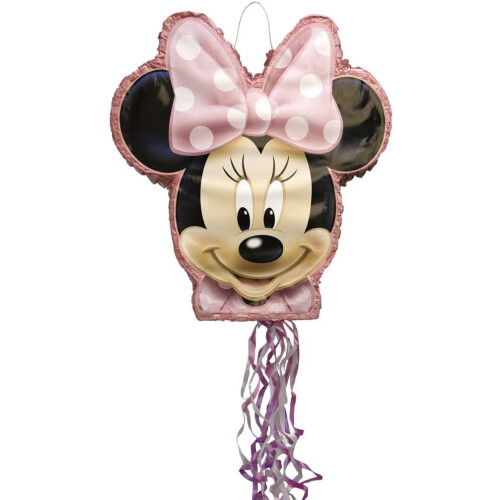 Unique Party 66319 - Disney Minnie Mouse Pinata, Shaped Pull String