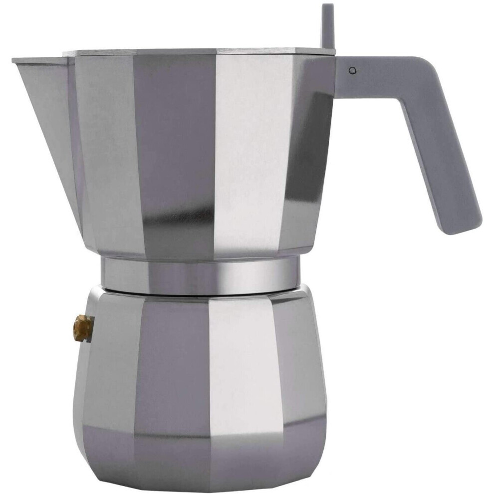 Alessi Dc06/6 Espresso Coffee Maker, Aluminium 6 Tazze Grey