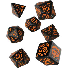 Q-Workshop Halloween Dětská kostková sada černá a oranžová