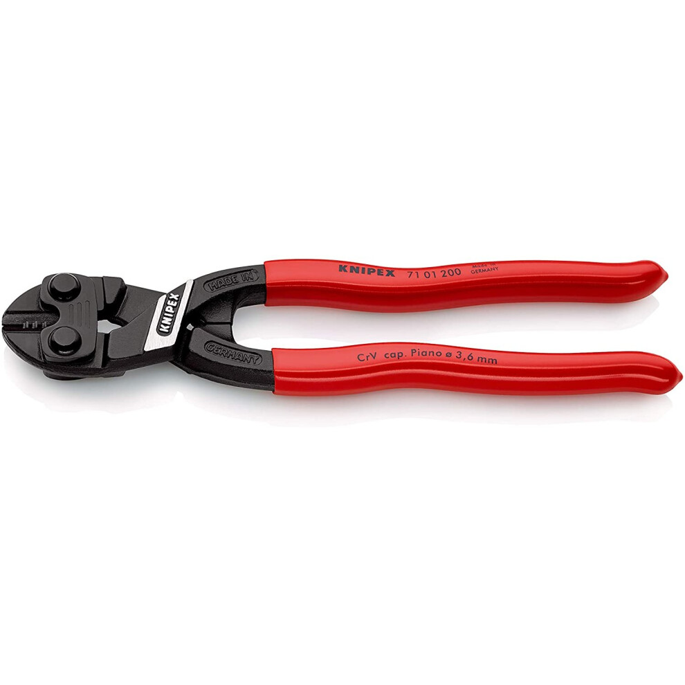 KNIPEX 71 01 200 CoBolt Compact Bolt Cutters black atramentized plastic coated 200 mm