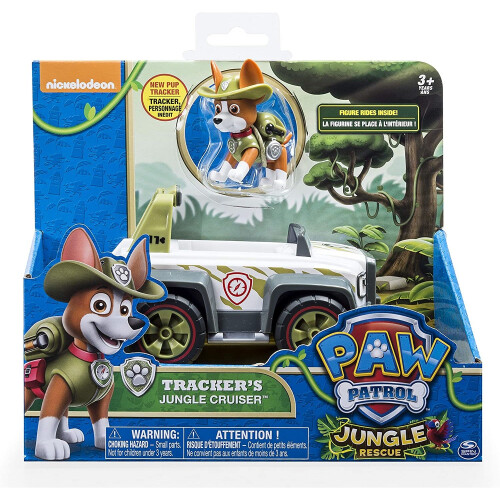 Spin Master Paw Patrol Tracker Jungle Cruiser Vehicle and Figure 2