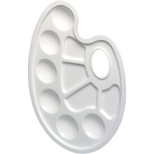 Herlitz Plastic Mixing Palette with Thumb Hole Mixing Palette Nur Mischpalette