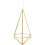 Umbra Umbra Prisma Wall Decor, Brass, Set of 6 11