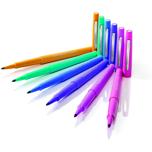 Paper Mate Paper Mate Flair Felt Tip Pens | Medium Point (0.7mm) | Assorted Candy POP Colours | 24 Count 1