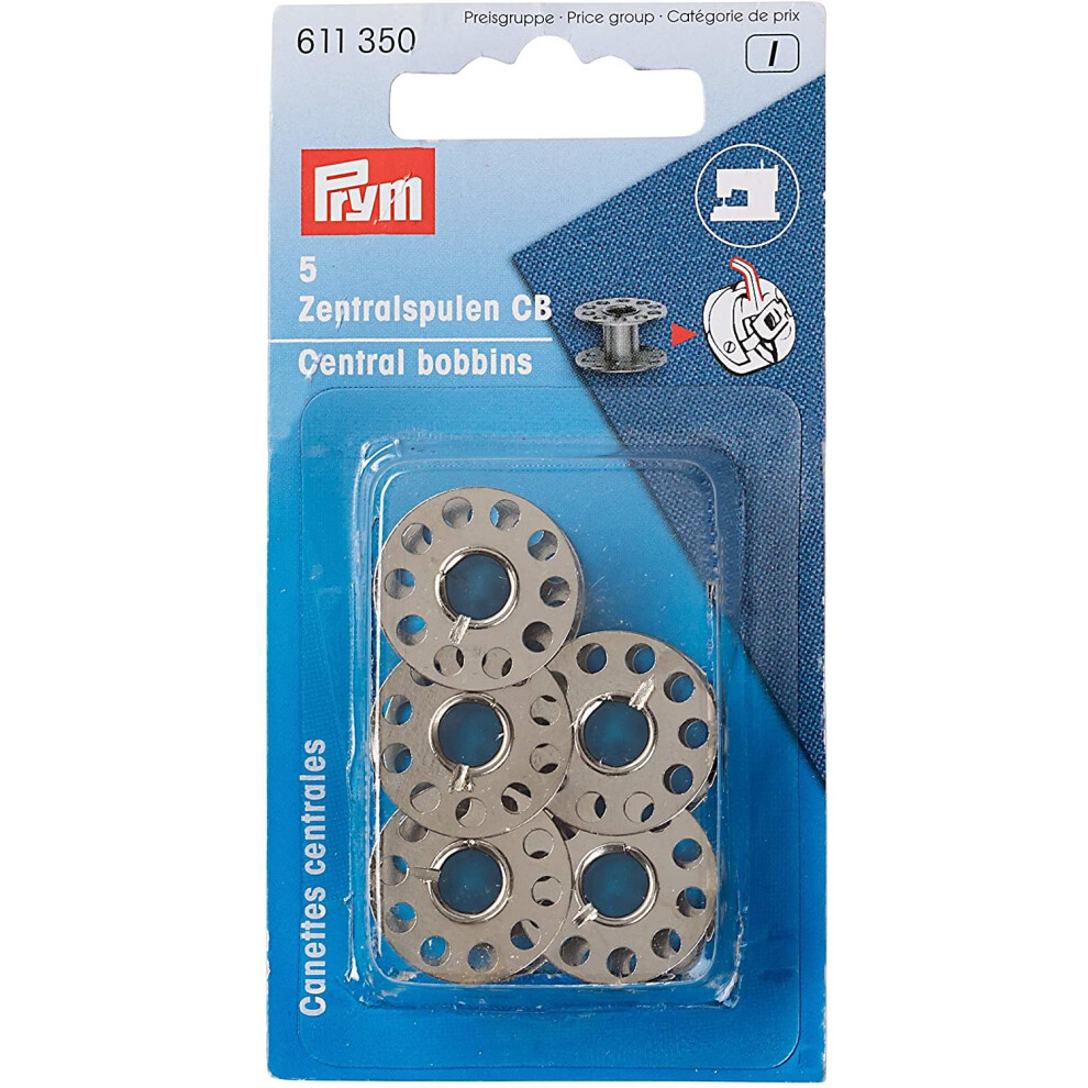 Prym 20.5 mm Bobbins for Sewing Machine CB Shuttle Metal with Oscillating Hook