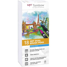 Tombow ABT Dual Brush Pen - Colori primari (confezione da 18)