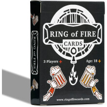 Ring of Fire Cards - The Classic Drinking Game with All the Rules Illustrated on the Cards - Great For Students and Parties