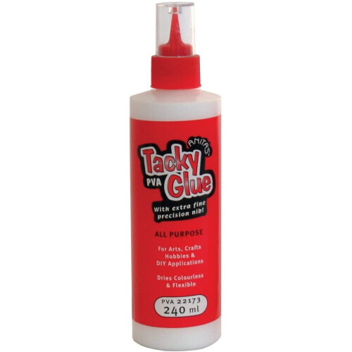 Anita's 240 ml Tacky Poly Vinyl Acetate Glue, White