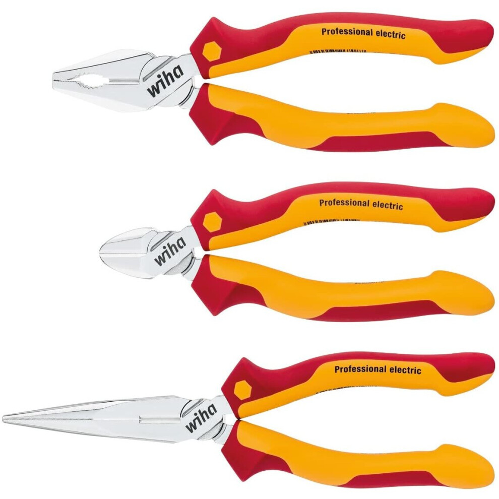 Wiha Z99000106 Set of Pliers Professional Electric, 3 Piece