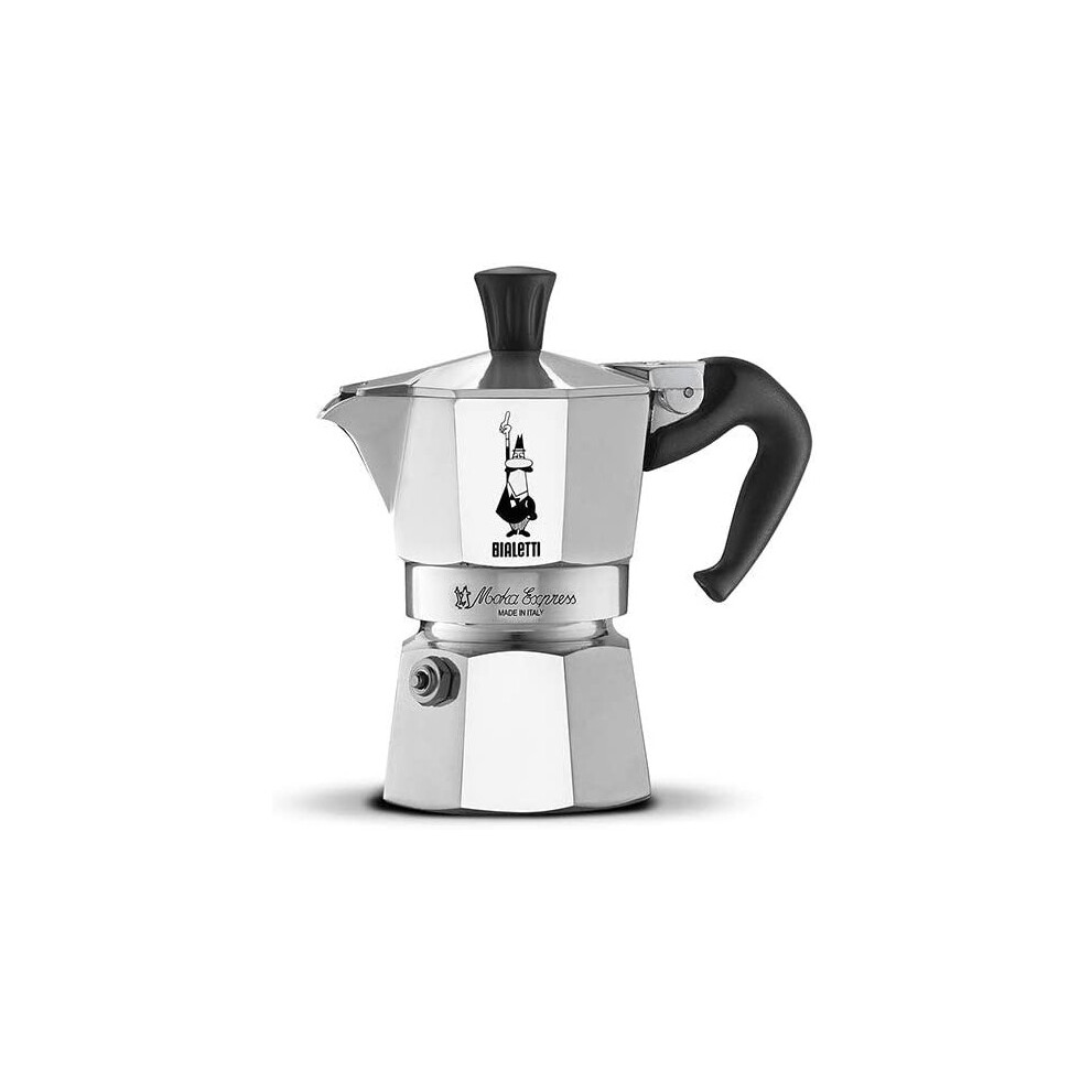 Bialetti Moka Express Aluminium Stovetop Coffee Maker (1 Cup)