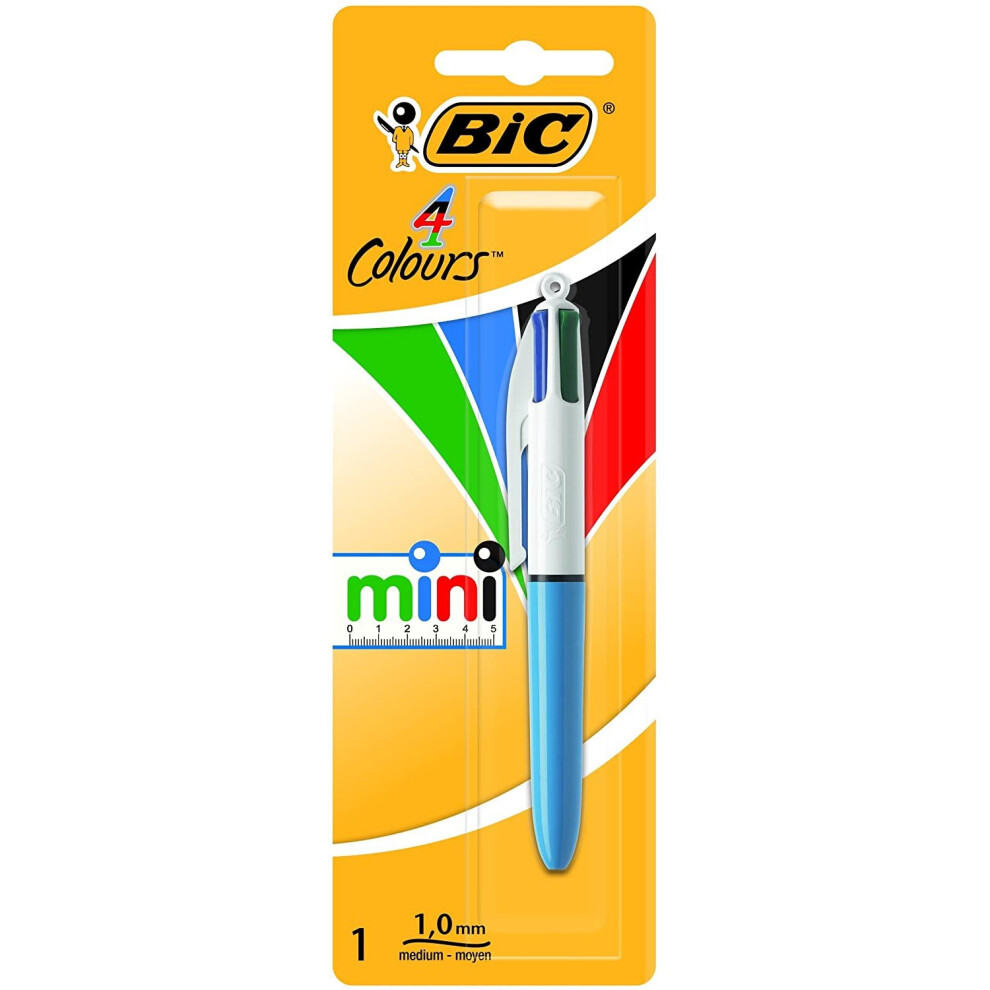 BIC 4 Colours Mini Ballpoint Pen 1 Pack