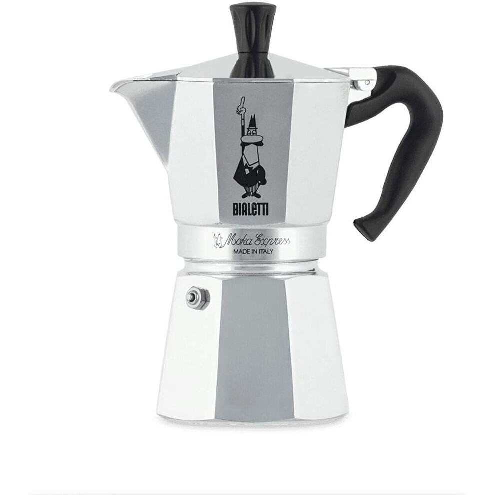 Bialetti Moka Express Aluminium Stovetop Coffee Maker (6 Cup)
