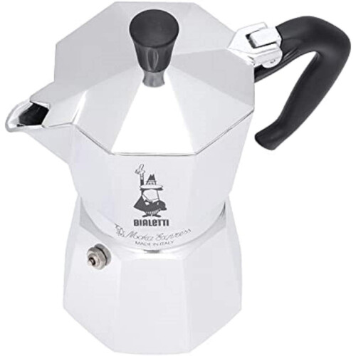Bialetti Bialetti Moka Express Aluminium Stovetop Coffee Maker (6 Cup) 1