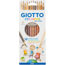 Stilnovo Skin Tones 12-farvede GIOTTO blyanter