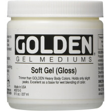 Pro-Art Golden Soft Gloss Gel Medium-8 oz