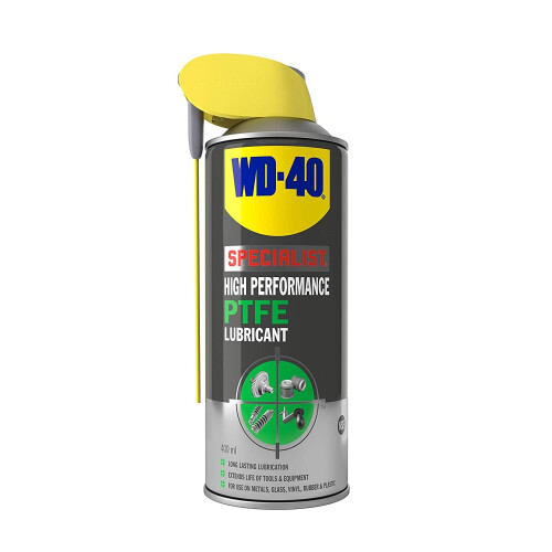WD-40 WD-40 Specialist, High Performance PTFE Lubricant with Smart Straw, Long-Lasting Protection Extends Life Of Machinery, 400ml