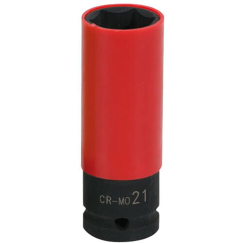 KS Tools 515.1076  1/2' Aluminium wheel impact socket, deep, 21mm