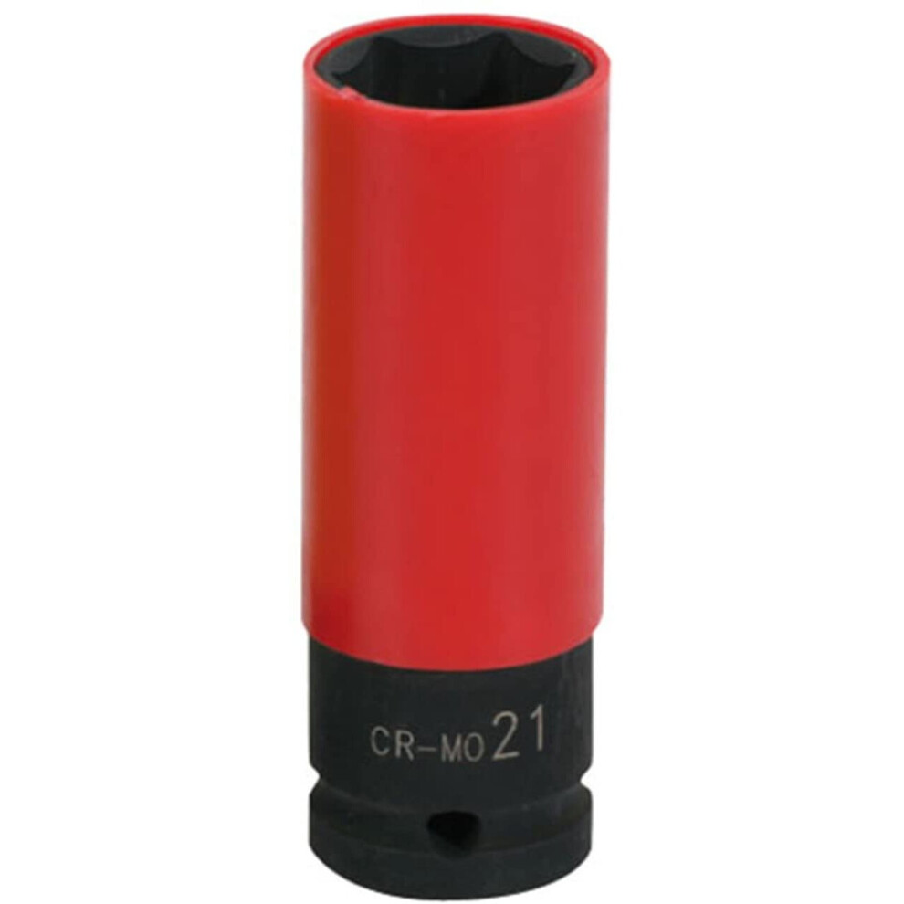 Ks Tools 515.1076 1/2' Aluminium Wheel Impact Socket, Deep, 21Mm 4042146204672