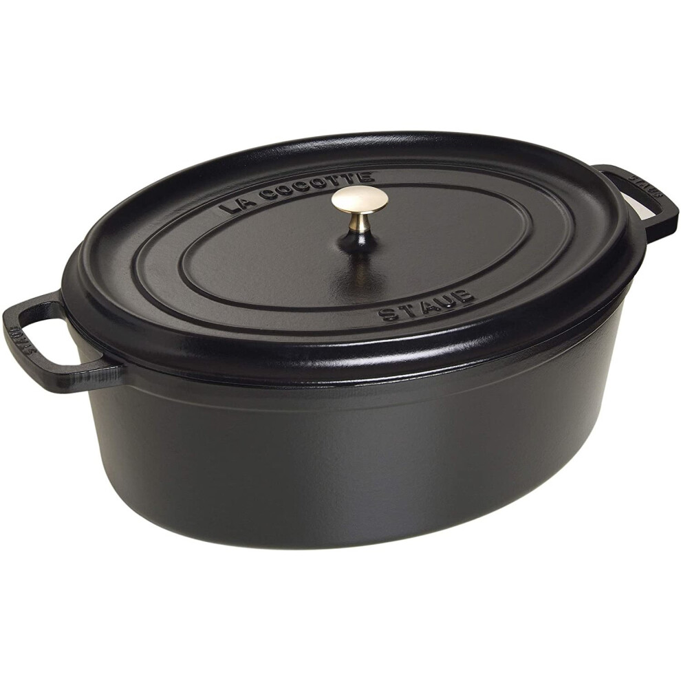 STAUB Cocotte Oval 27cm Black