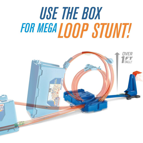 Hot Wheels Hot Wheels FLK90 Builder Multi Loop Box Playset and Connectable Track Play Set with Diecast Car 2