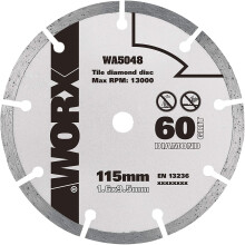 WORX WA5048 115mm 60 Grit Dia Blade
