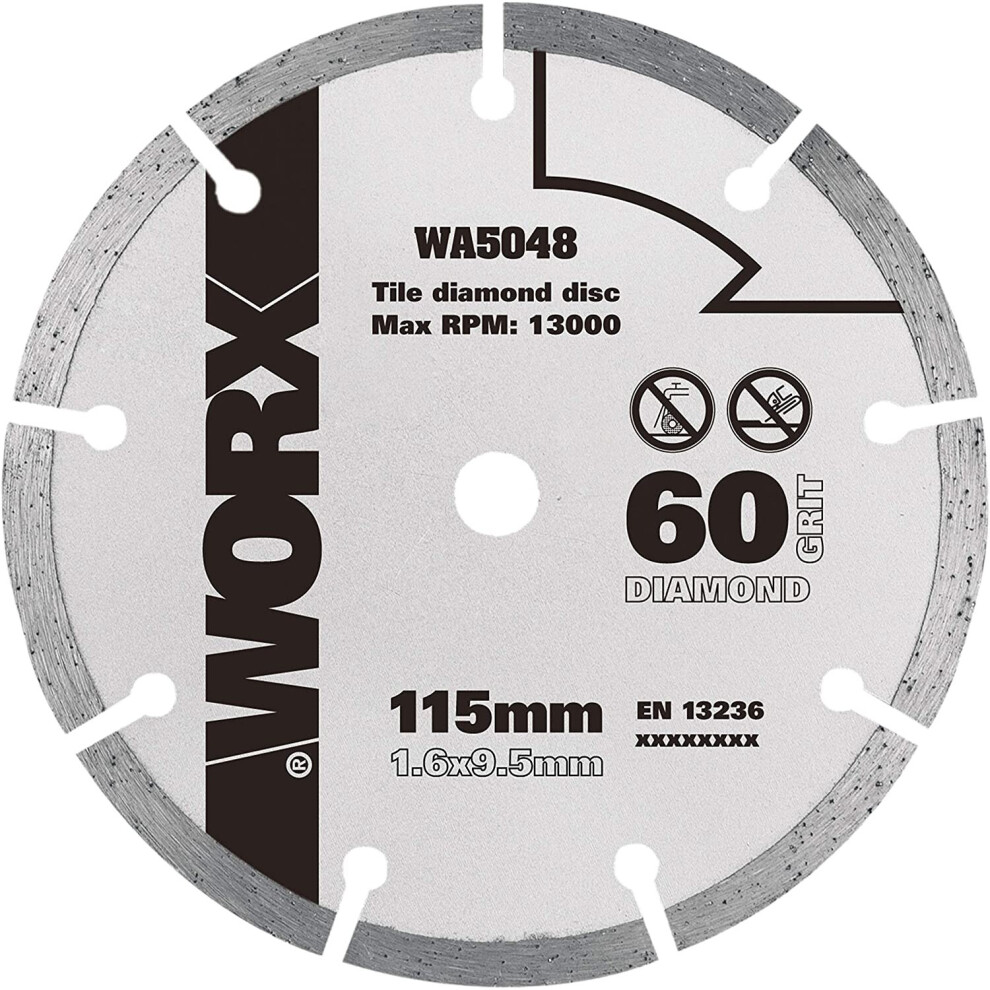 WORX WA5048 115mm 60 Grit Dia Blade