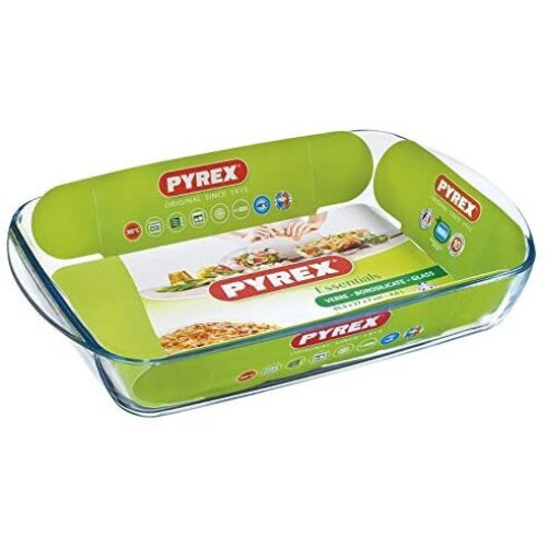 Pyrex Pyrex Essentials Glass rectangular Roaster high resistance 40x27x7 cm