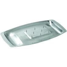 Dexam 17810117 Chichester Carving Dish with Spikes, s/s 45 x 27cm, Stainless Steel