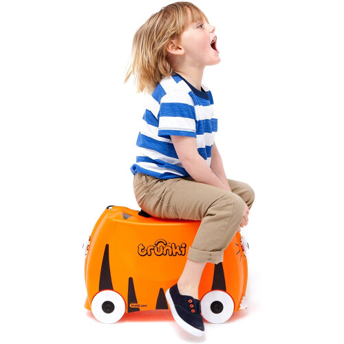 Trunki Trunki Childrenâs Ride-On Suitcase: Tipu Tiger (Orange) 1