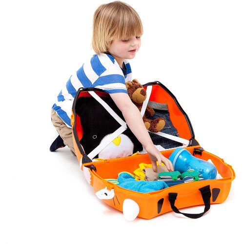 Trunki Trunki Childrenâs Ride-On Suitcase: Tipu Tiger (Orange) 2
