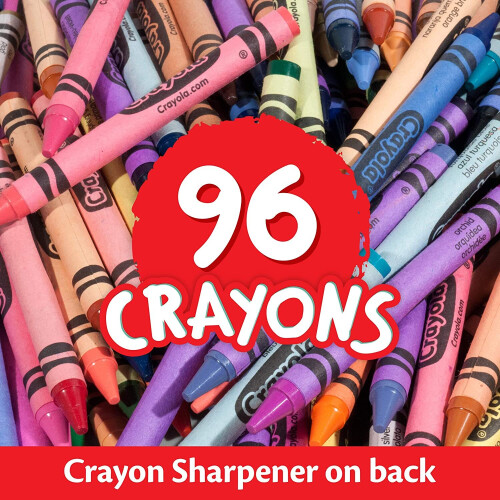 Crayola; Crayons; Art Tools; 96 Durable, Long-Lasting Colors