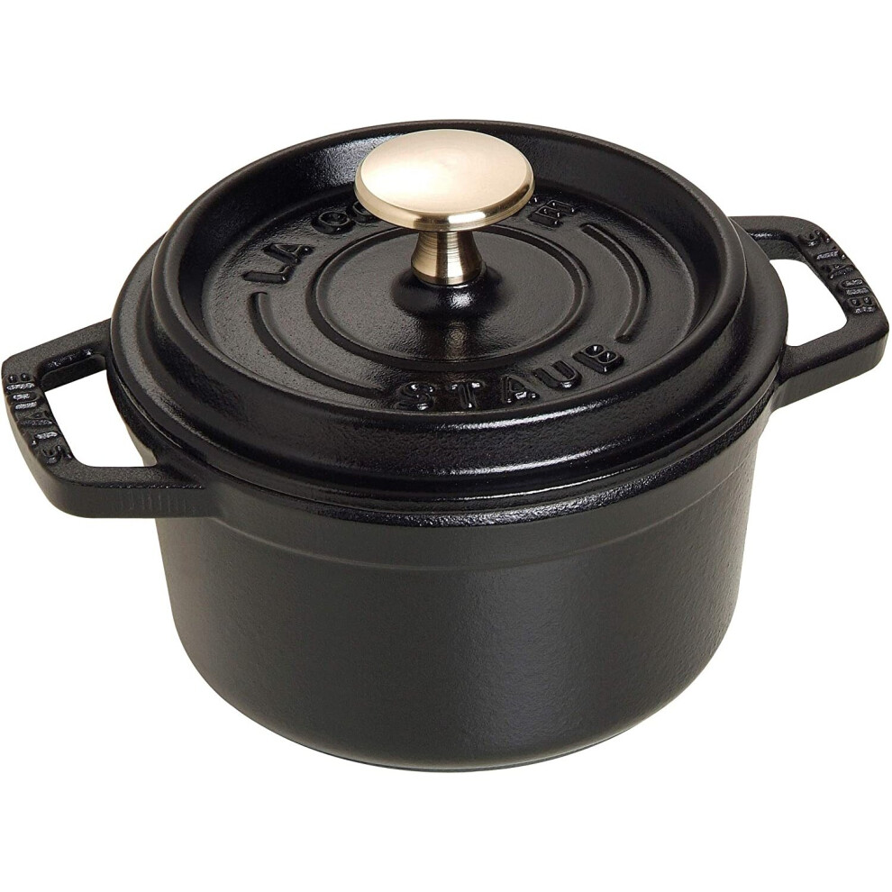 STAUB Cocotte Round 14cm Black