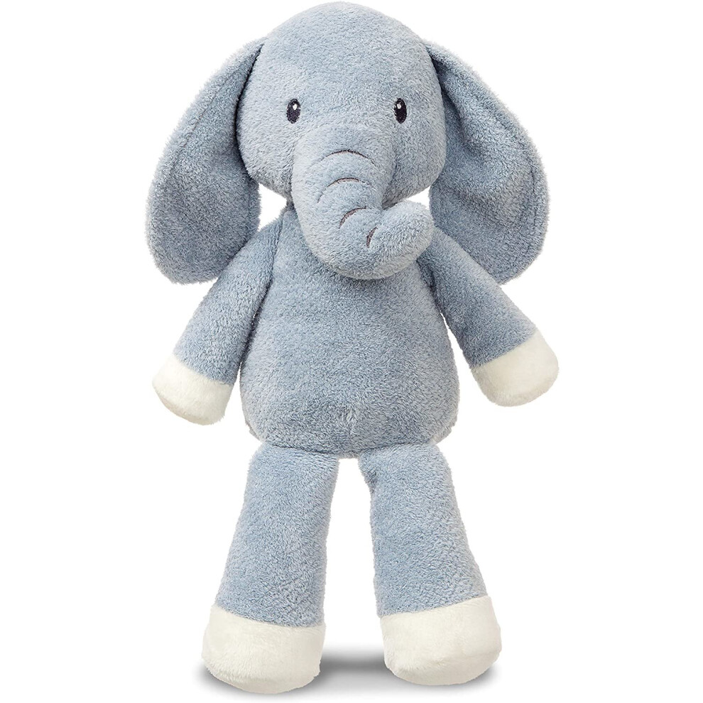 AURORA, Elly, 61225, Soft, Blue-Grey And Cream, 14in, Cuddly Elephant Toy, Gift Idea, Bluegrey