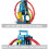 Hot Wheels Hot Wheels GLC96 Track Builder Unlimited Triple Loop Kit, Multi-Coloured 4