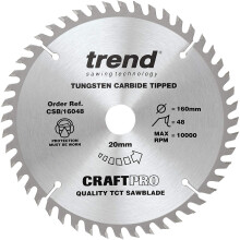 Trend CSB16048 160mm x 48t x 20mm Craft Saw Blade